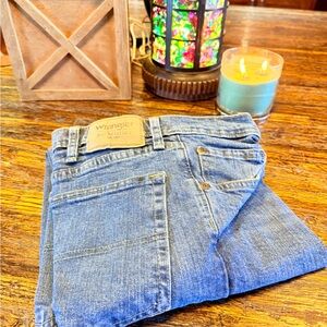 Wrangler Authentics 36x30 Denim Blue Jeans Cotton Stretch Spandex